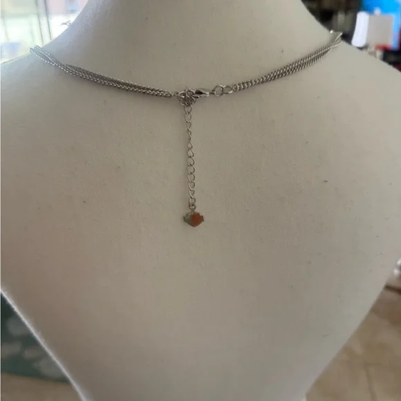 New Elegant Harley Davidson Silver Layered Necklace and matching bracelet. - Picture 4 of 10